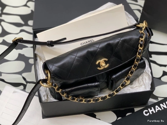First Bag Ru CHANEL HOBO HANDBAG-19×24×5cm 0730